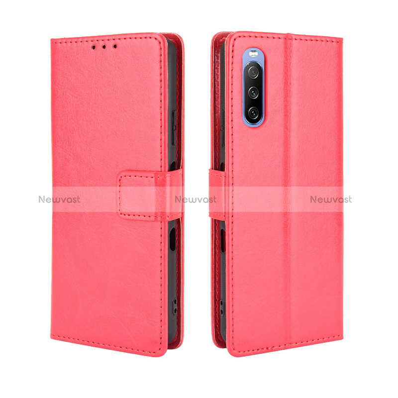 Leather Case Stands Flip Cover Holder BY5 for Sony Xperia 10 III Lite