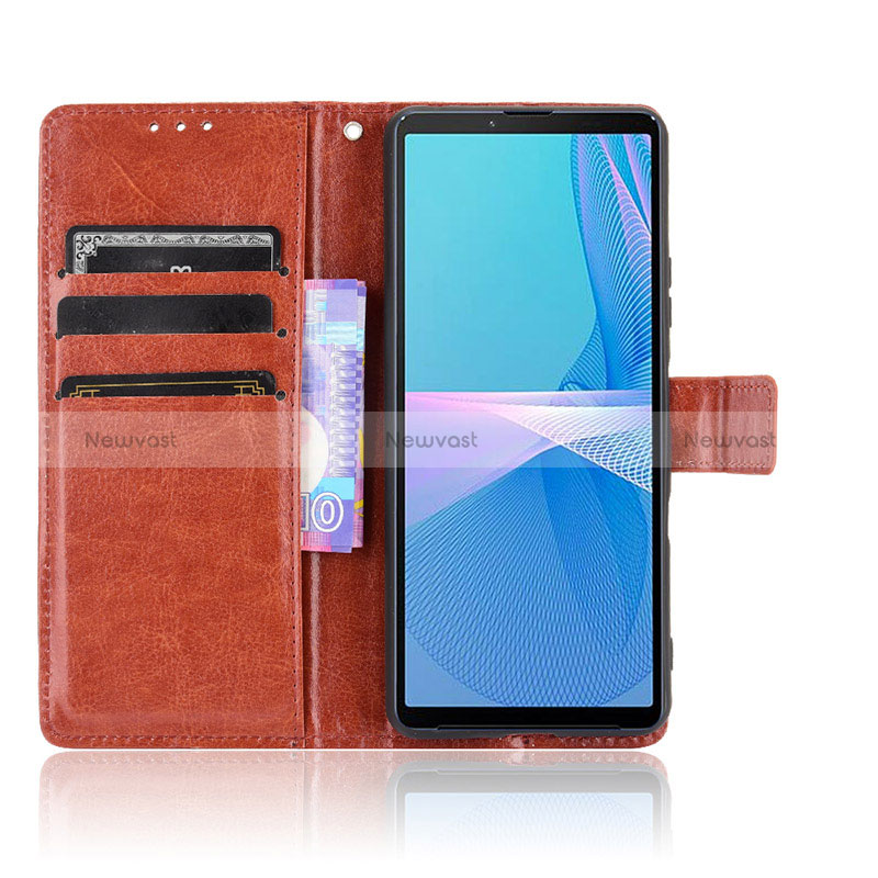 Leather Case Stands Flip Cover Holder BY5 for Sony Xperia 10 III Lite