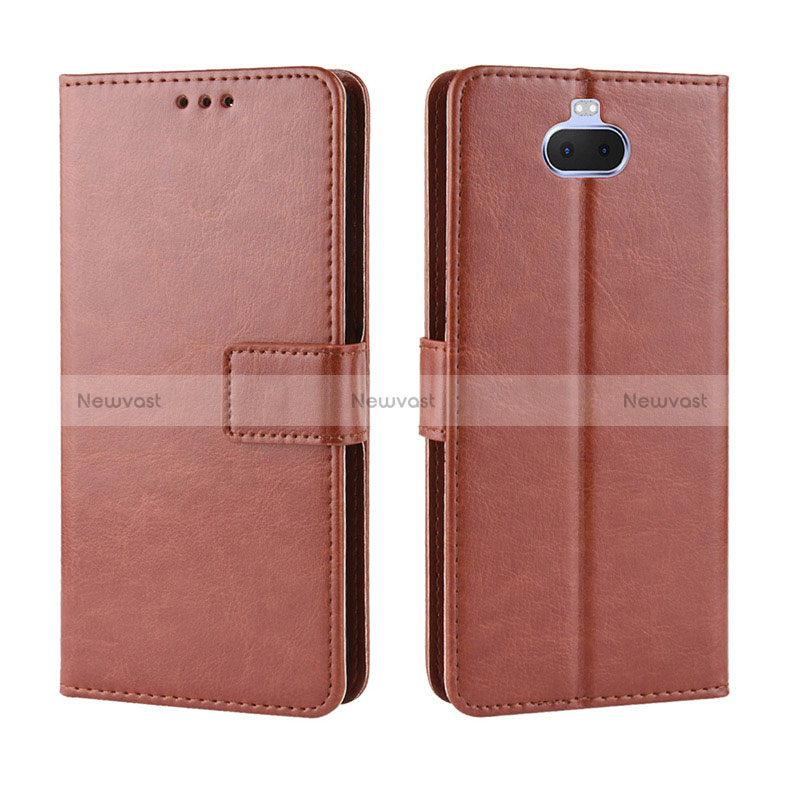 Leather Case Stands Flip Cover Holder BY5 for Sony Xperia 10 Plus