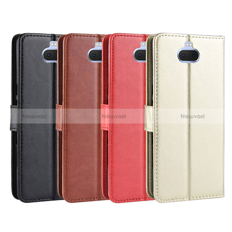 Leather Case Stands Flip Cover Holder BY5 for Sony Xperia 10 Plus