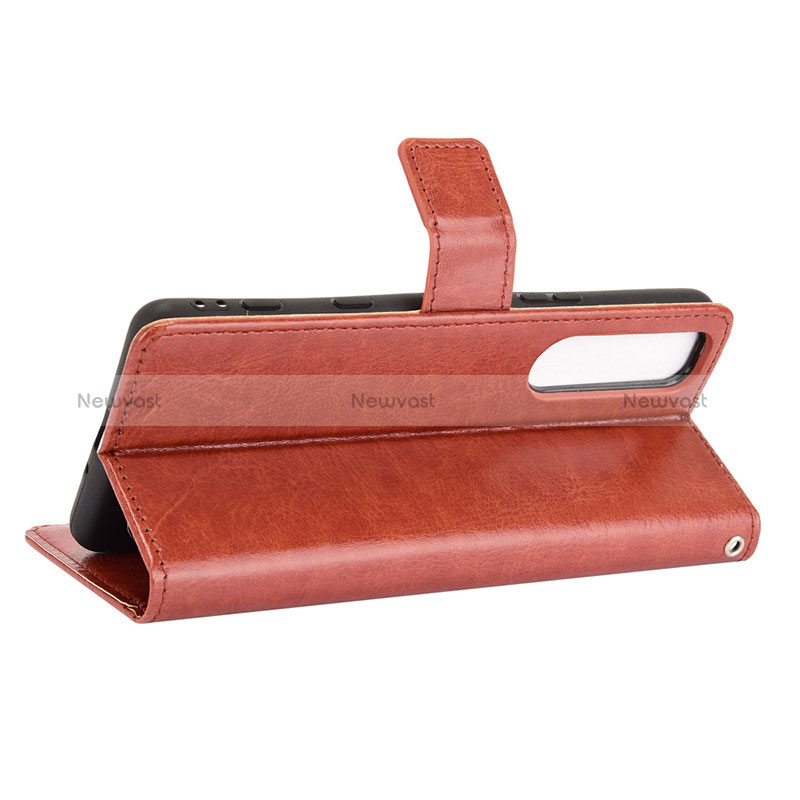 Leather Case Stands Flip Cover Holder BY5 for Sony Xperia 5 III SO-53B