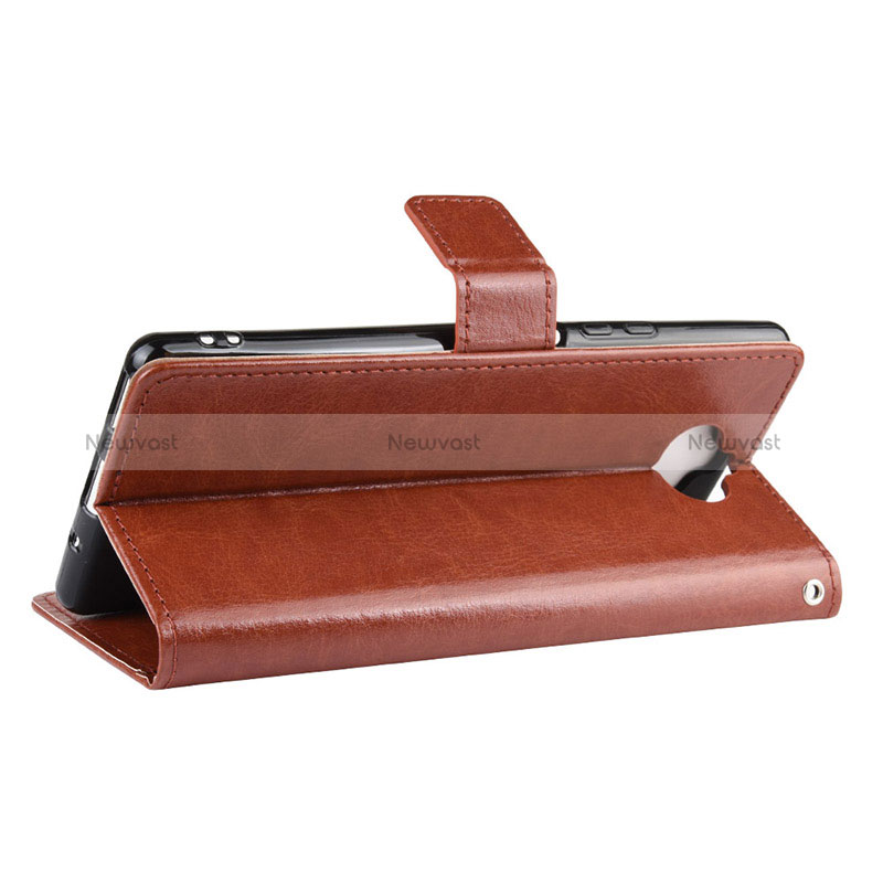 Leather Case Stands Flip Cover Holder BY5 for Sony Xperia 8