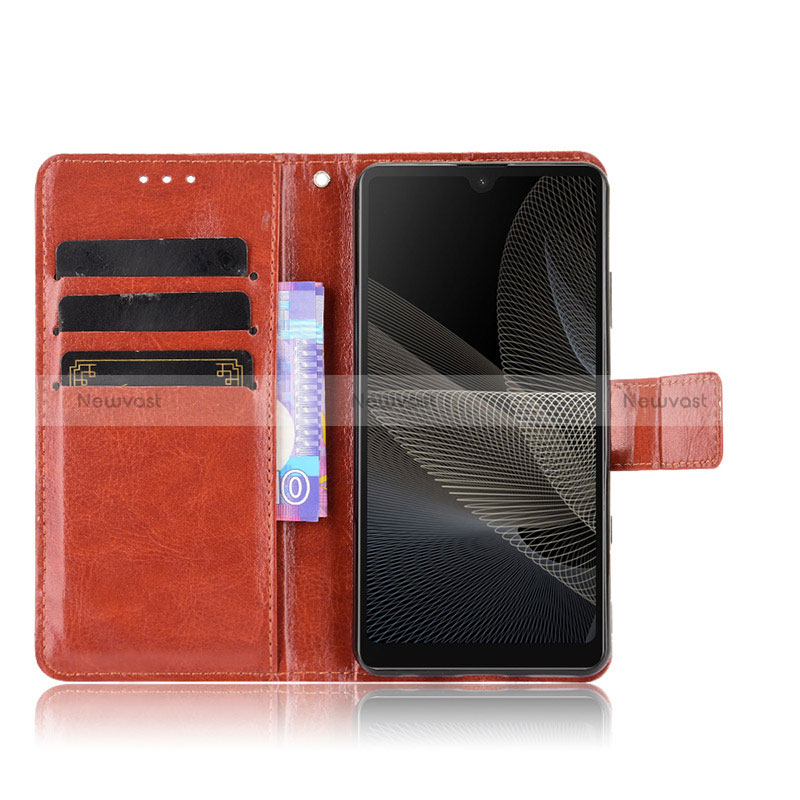 Leather Case Stands Flip Cover Holder BY5 for Sony Xperia Ace II