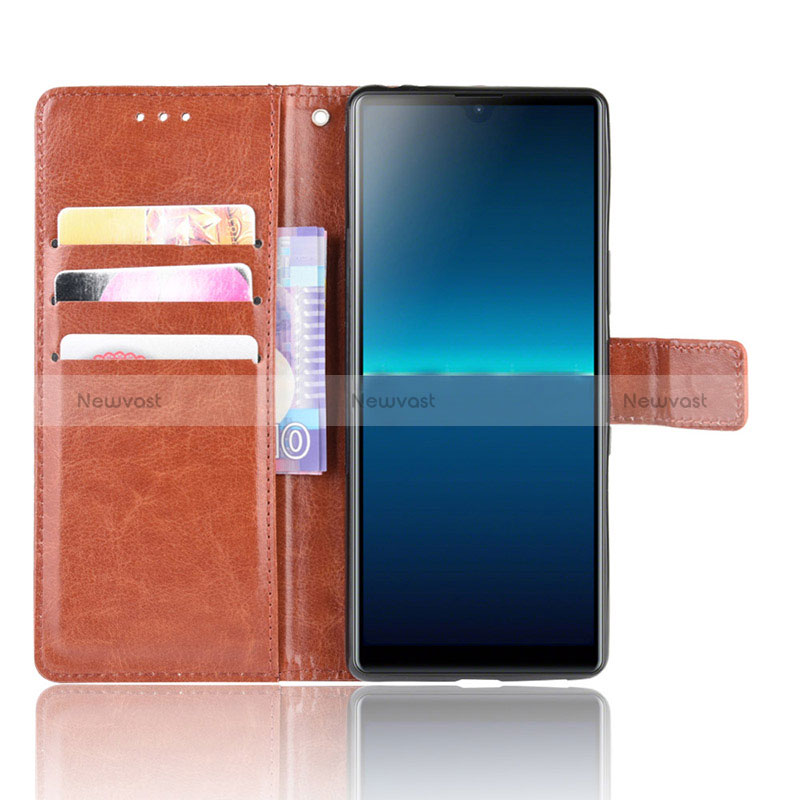 Leather Case Stands Flip Cover Holder BY5 for Sony Xperia L4