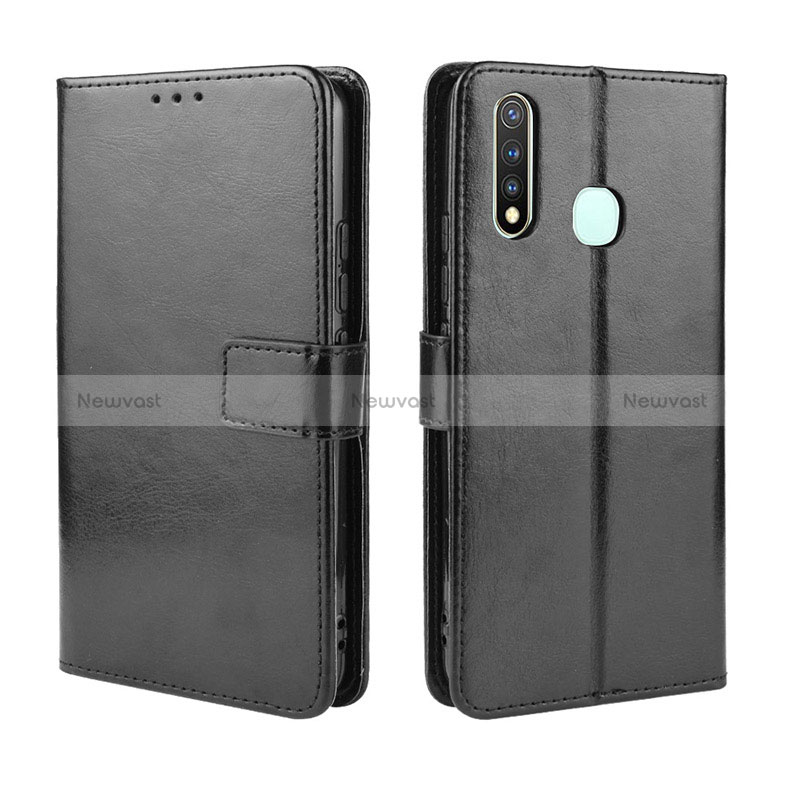 Leather Case Stands Flip Cover Holder BY5 for Vivo iQOO U3 4G