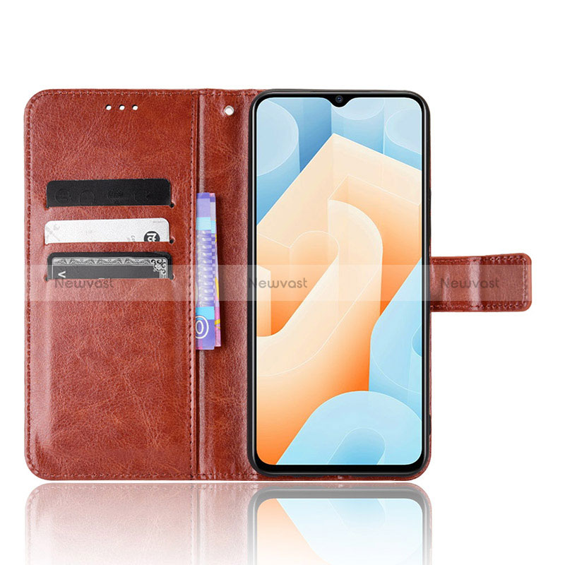 Leather Case Stands Flip Cover Holder BY5 for Vivo iQOO U5 5G