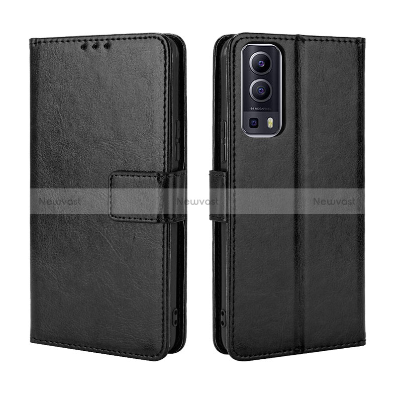 Leather Case Stands Flip Cover Holder BY5 for Vivo iQOO Z3 5G