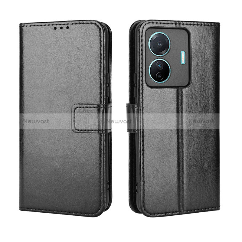 Leather Case Stands Flip Cover Holder BY5 for Vivo iQOO Z6 Pro 5G