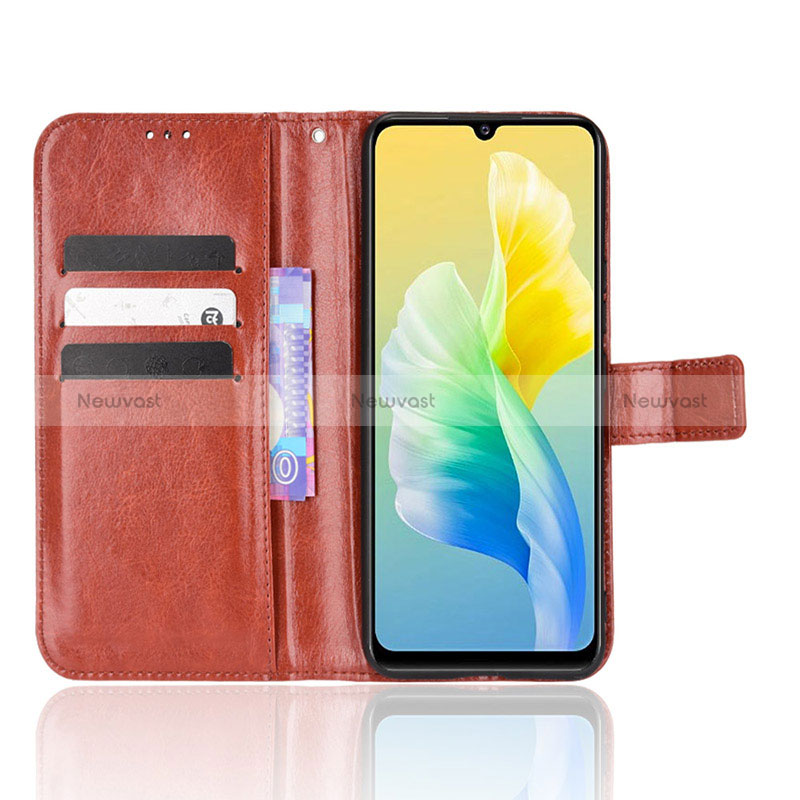 Leather Case Stands Flip Cover Holder BY5 for Vivo V23e 5G