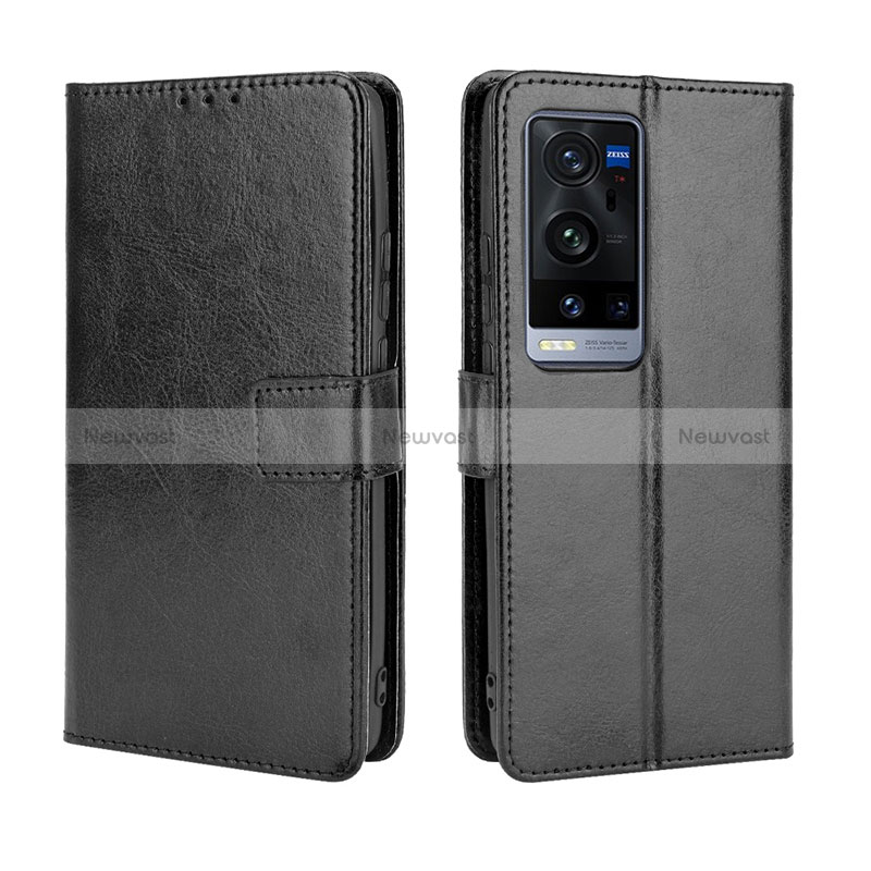 Leather Case Stands Flip Cover Holder BY5 for Vivo X60 Pro+ Plus 5G