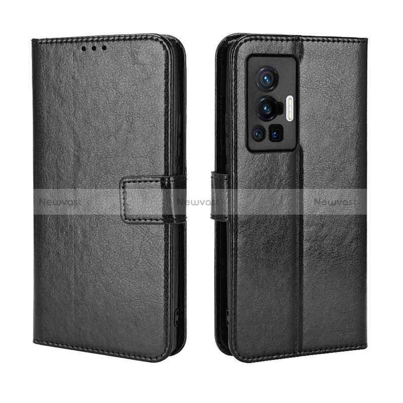 Leather Case Stands Flip Cover Holder BY5 for Vivo X70 Pro 5G