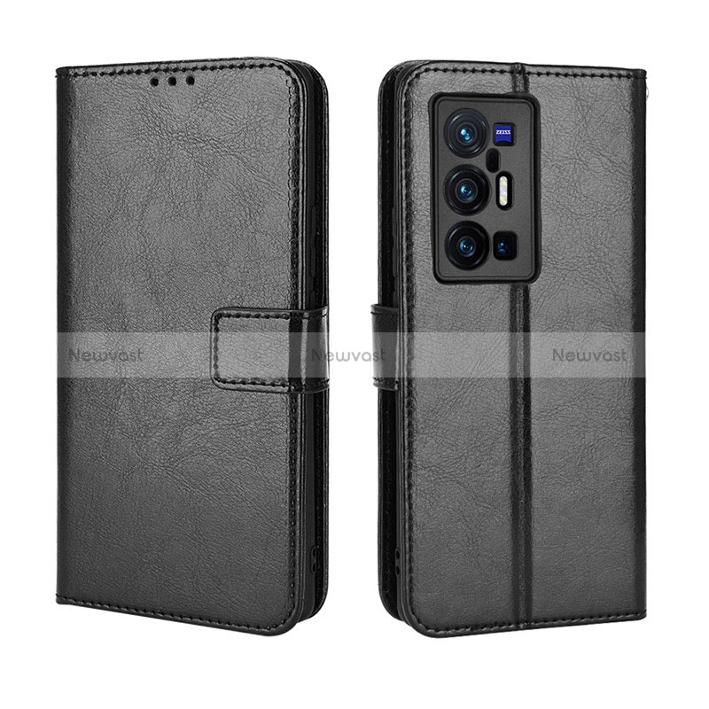 Leather Case Stands Flip Cover Holder BY5 for Vivo X70 Pro+ Plus 5G