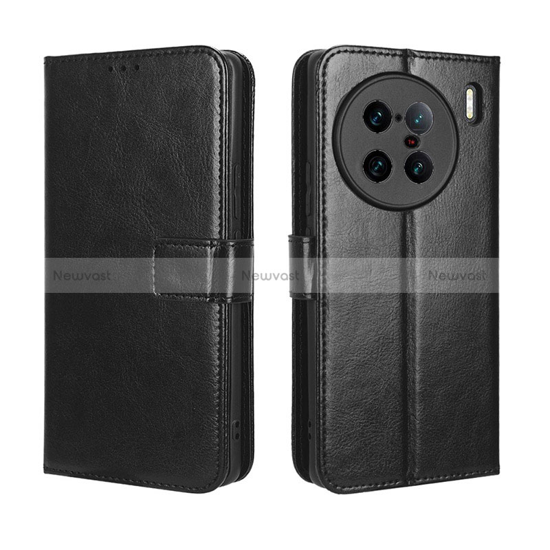 Leather Case Stands Flip Cover Holder BY5 for Vivo X90 Pro+ Plus 5G