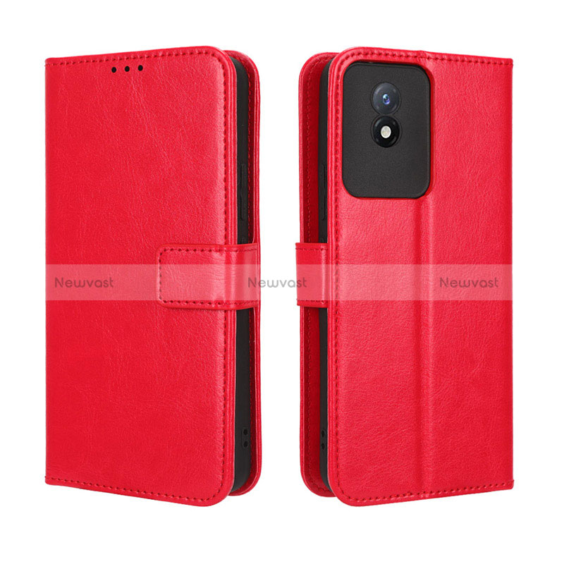 Leather Case Stands Flip Cover Holder BY5 for Vivo Y02