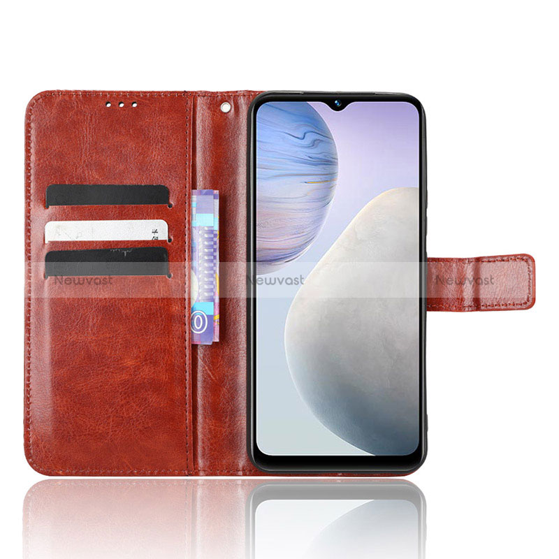 Leather Case Stands Flip Cover Holder BY5 for Vivo Y02