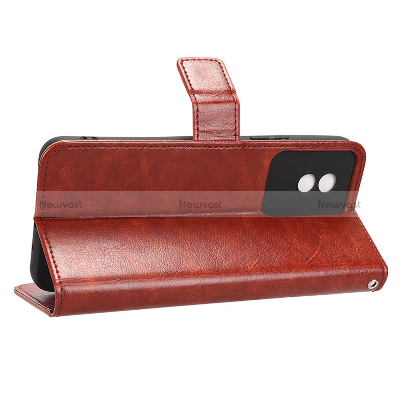 Leather Case Stands Flip Cover Holder BY5 for Vivo Y11 (2023)