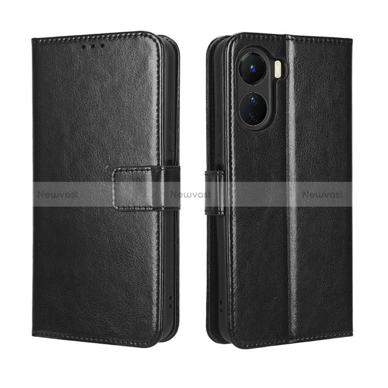 Leather Case Stands Flip Cover Holder BY5 for Vivo Y16