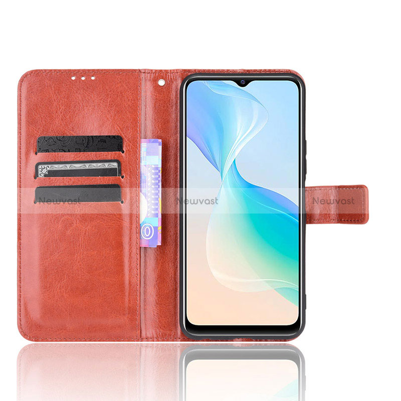 Leather Case Stands Flip Cover Holder BY5 for Vivo Y21