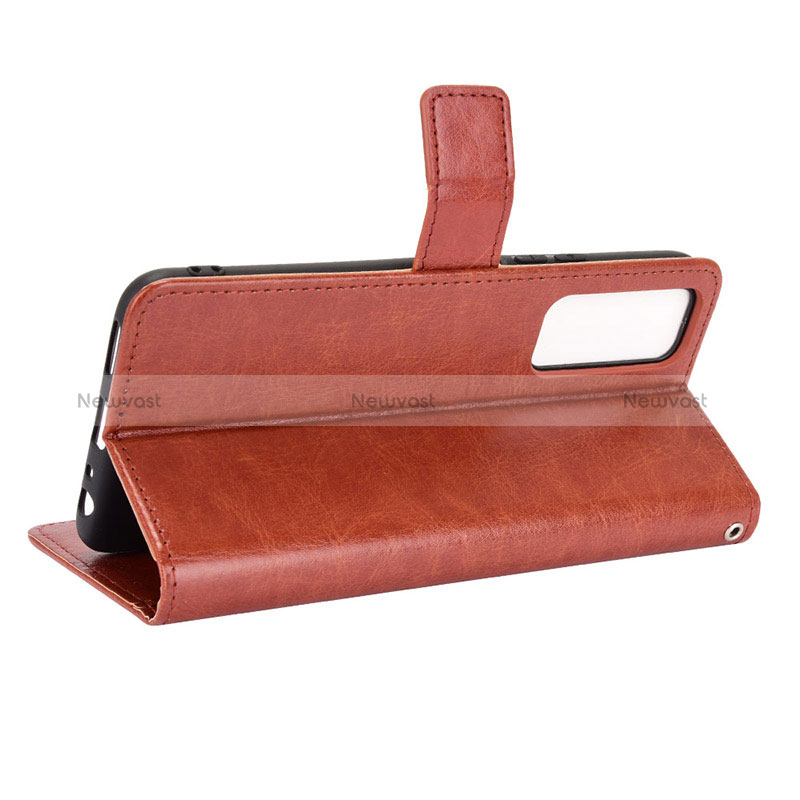 Leather Case Stands Flip Cover Holder BY5 for Vivo Y31 (2021)