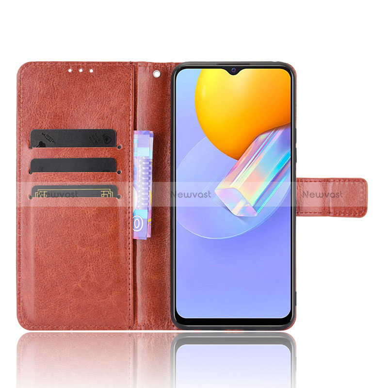 Leather Case Stands Flip Cover Holder BY5 for Vivo Y31 (2021)