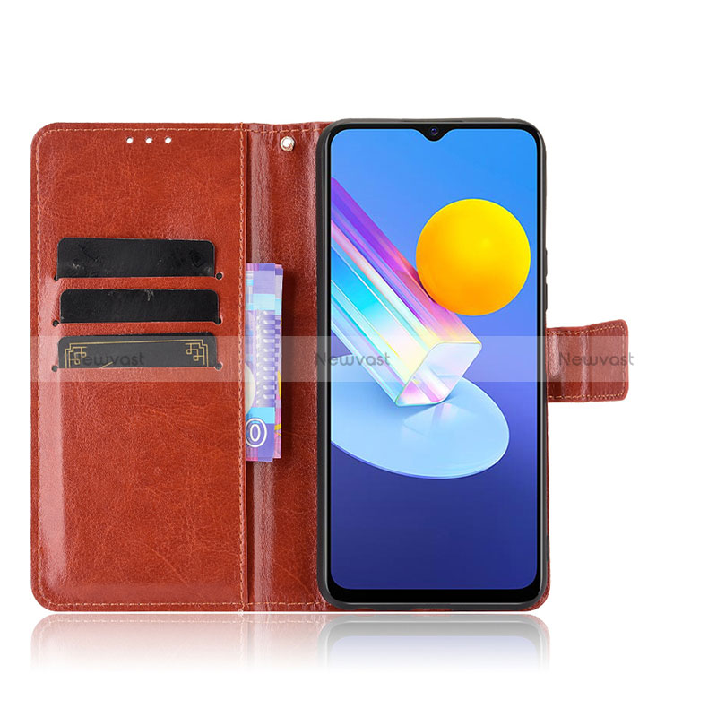 Leather Case Stands Flip Cover Holder BY5 for Vivo Y72 5G