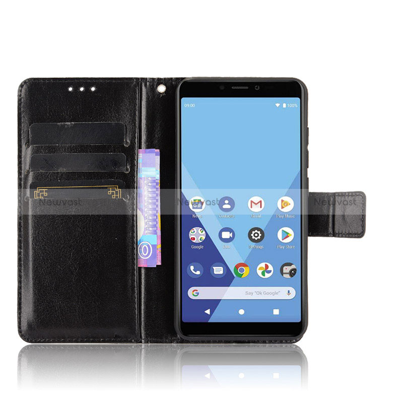 Leather Case Stands Flip Cover Holder BY5 for Wiko Y51