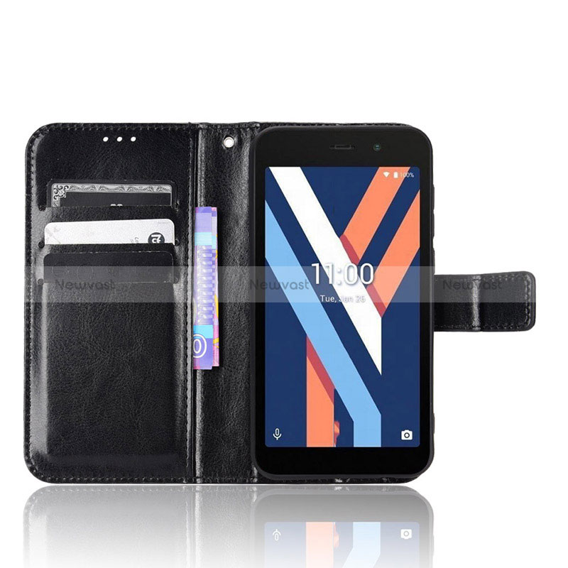 Leather Case Stands Flip Cover Holder BY5 for Wiko Y52