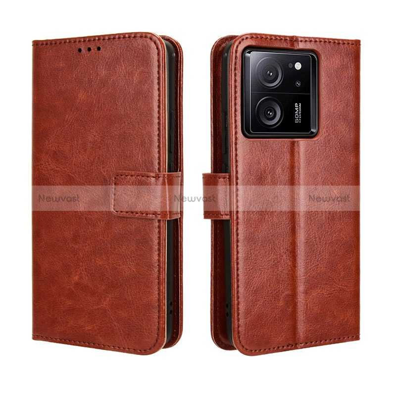 Leather Case Stands Flip Cover Holder BY5 for Xiaomi Mi 13T Pro 5G