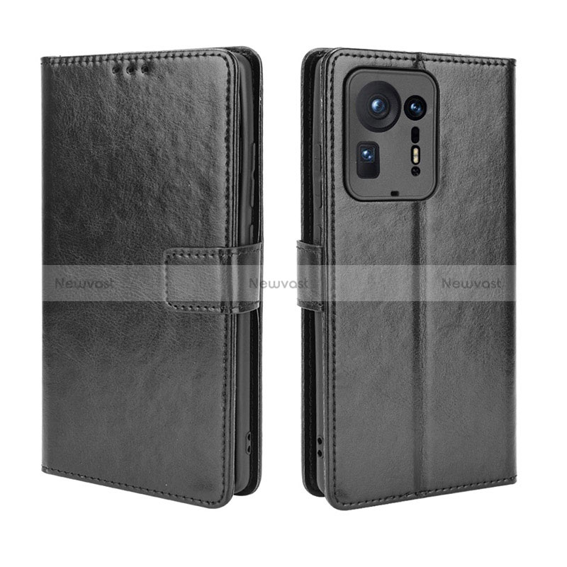 Leather Case Stands Flip Cover Holder BY5 for Xiaomi Mi Mix 4 5G Black