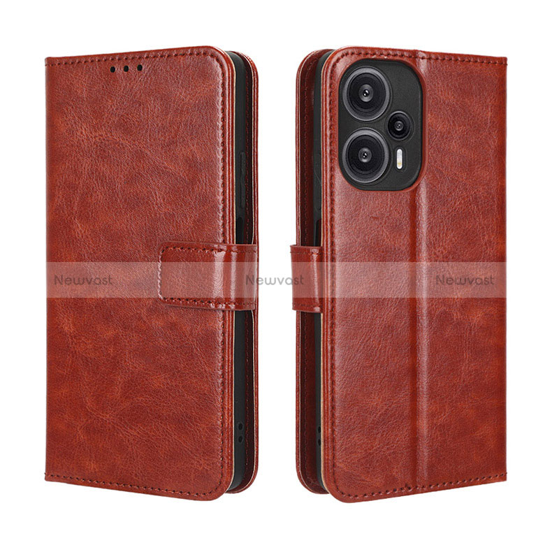 Leather Case Stands Flip Cover Holder BY5 for Xiaomi Poco F5 5G