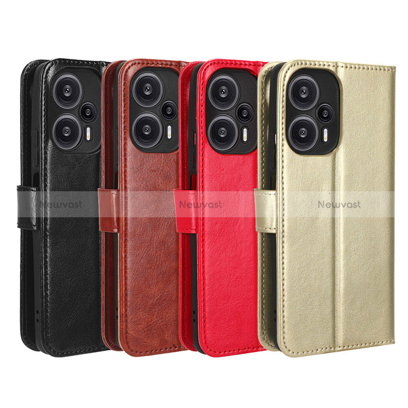 Leather Case Stands Flip Cover Holder BY5 for Xiaomi Poco F5 5G