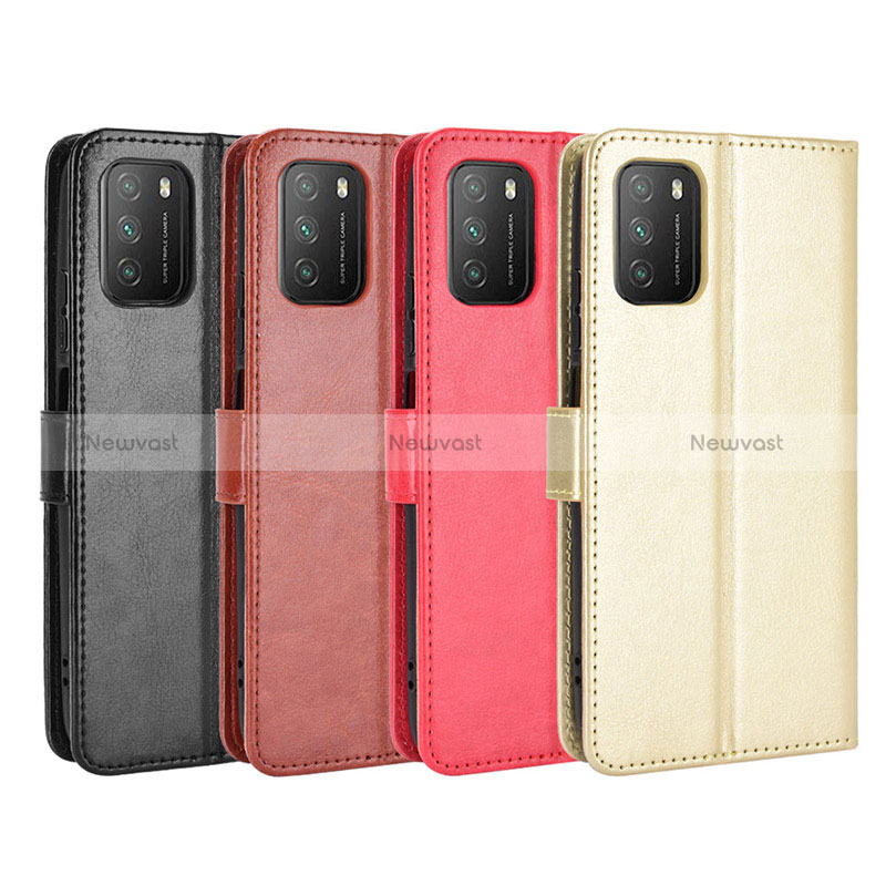 Leather Case Stands Flip Cover Holder BY5 for Xiaomi Poco M3