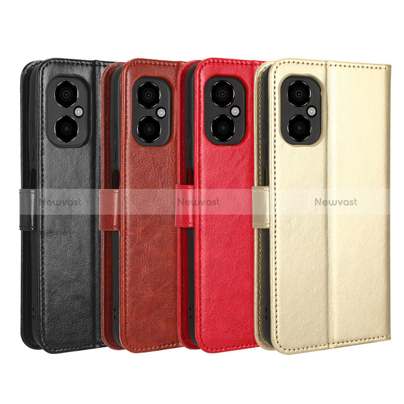 Leather Case Stands Flip Cover Holder BY5 for Xiaomi Poco M4 5G