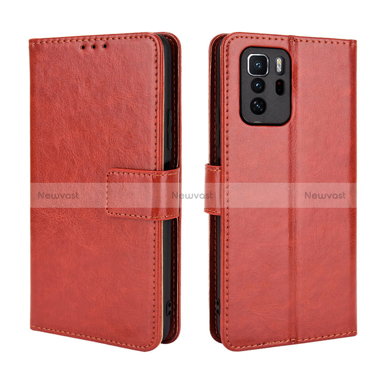 Leather Case Stands Flip Cover Holder BY5 for Xiaomi Poco X3 GT 5G