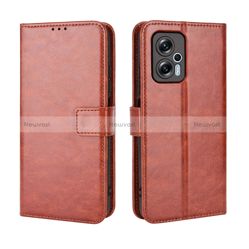 Leather Case Stands Flip Cover Holder BY5 for Xiaomi Poco X4 GT 5G