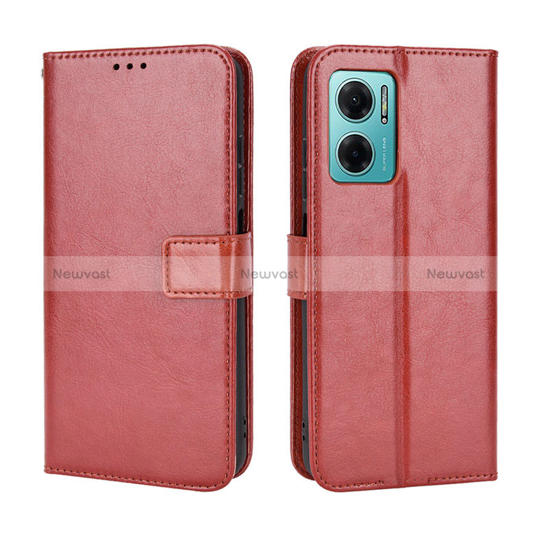 Leather Case Stands Flip Cover Holder BY5 for Xiaomi Redmi 10 5G