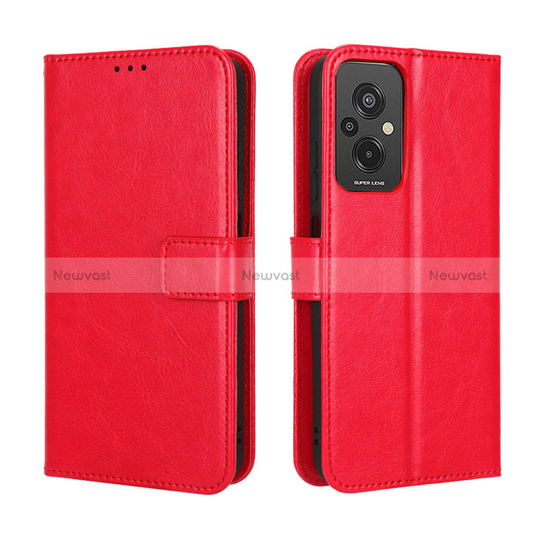 Leather Case Stands Flip Cover Holder BY5 for Xiaomi Redmi 11 Prime 4G