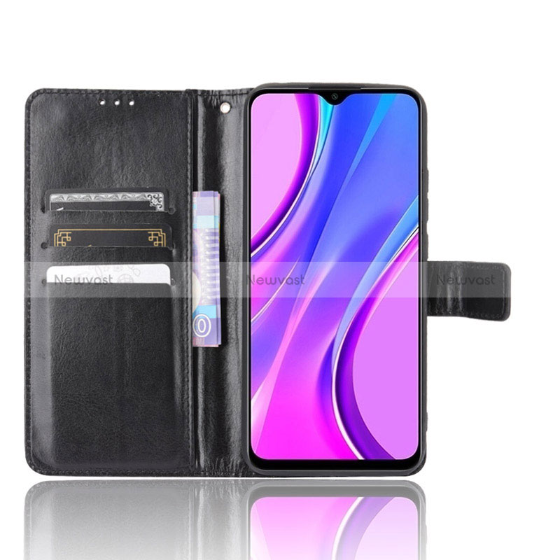 Leather Case Stands Flip Cover Holder BY5 for Xiaomi Redmi 9 India