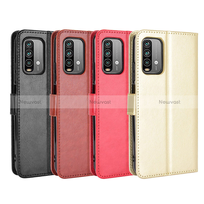 Leather Case Stands Flip Cover Holder BY5 for Xiaomi Redmi 9T 4G