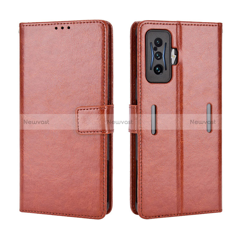 Leather Case Stands Flip Cover Holder BY5 for Xiaomi Redmi K50 Gaming 5G