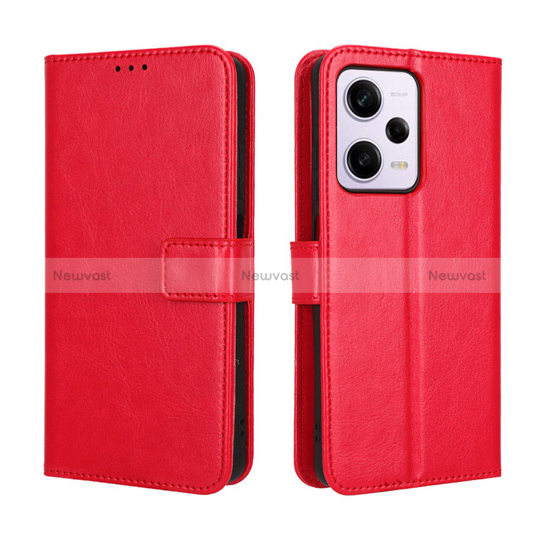 Leather Case Stands Flip Cover Holder BY5 for Xiaomi Redmi Note 12 Pro+ Plus 5G