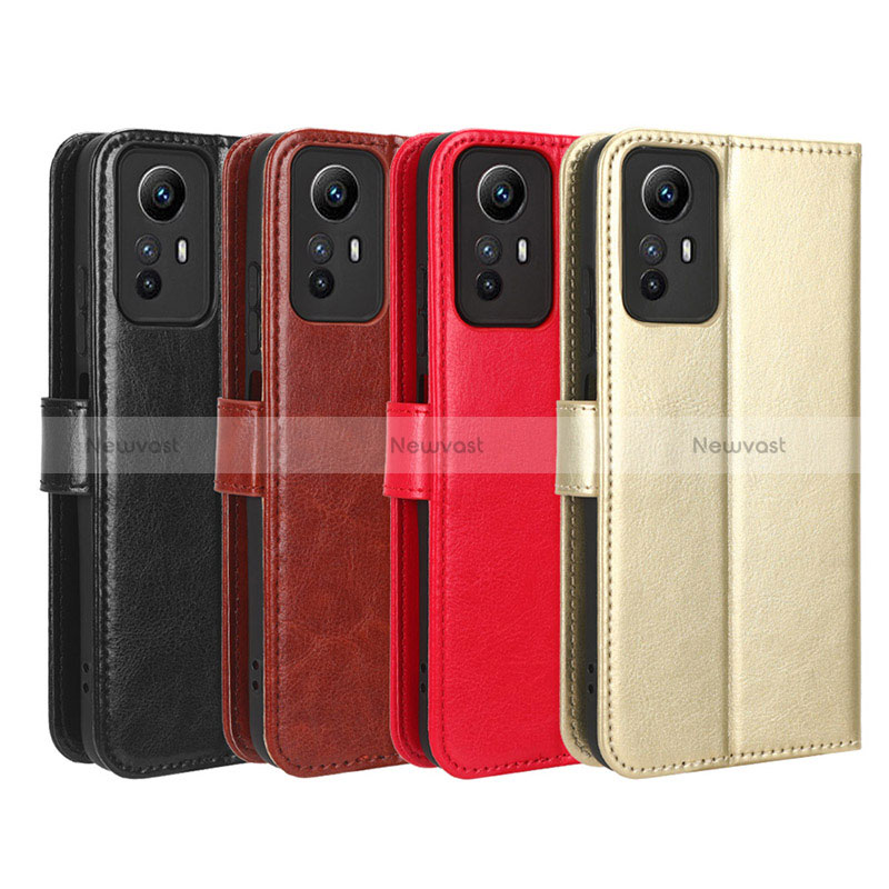 Leather Case Stands Flip Cover Holder BY5 for Xiaomi Redmi Note 12S