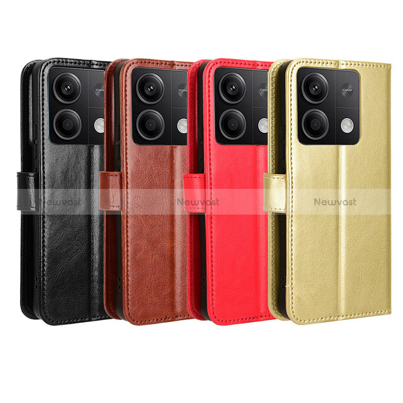 Leather Case Stands Flip Cover Holder BY5 for Xiaomi Redmi Note 13 5G