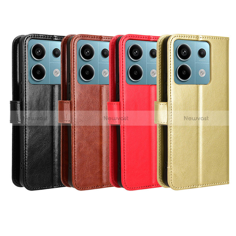 Leather Case Stands Flip Cover Holder BY5 for Xiaomi Redmi Note 13 Pro 5G