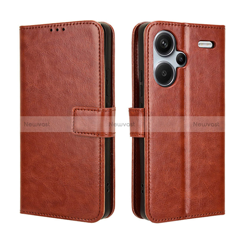 Leather Case Stands Flip Cover Holder BY5 for Xiaomi Redmi Note 13 Pro+ Plus 5G