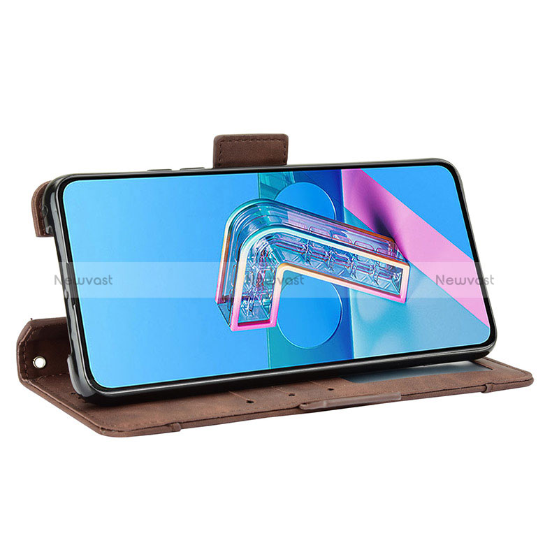 Leather Case Stands Flip Cover Holder BY6 for Asus ZenFone 8 Flip ZS672KS