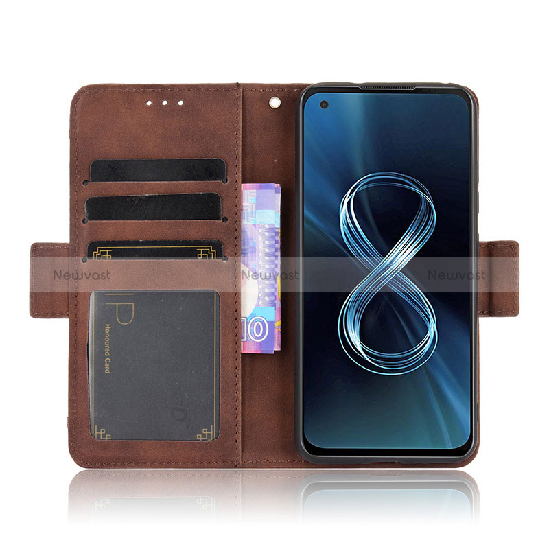 Leather Case Stands Flip Cover Holder BY6 for Asus ZenFone 8 Mini