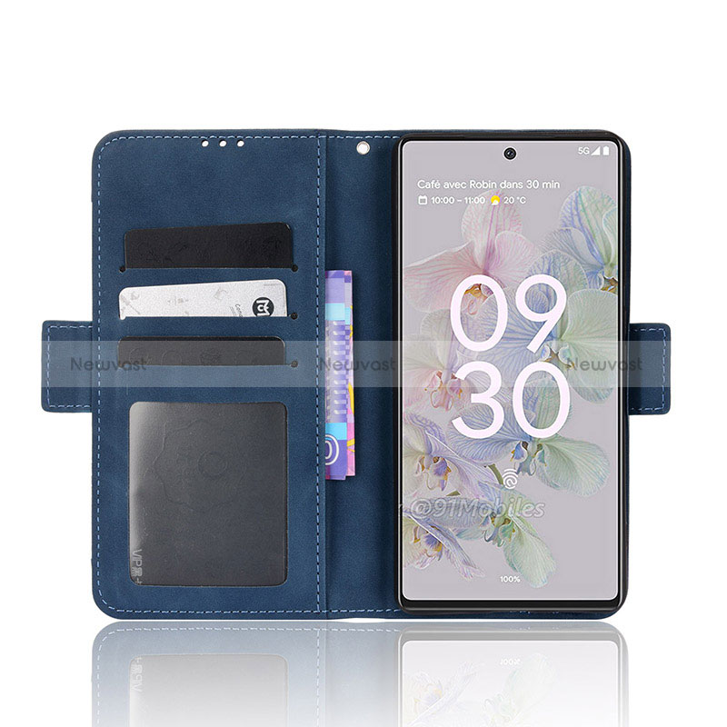 Leather Case Stands Flip Cover Holder BY6 for Google Pixel 6a 5G