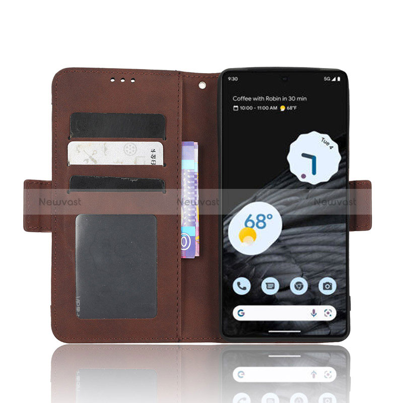 Leather Case Stands Flip Cover Holder BY6 for Google Pixel 7 Pro 5G