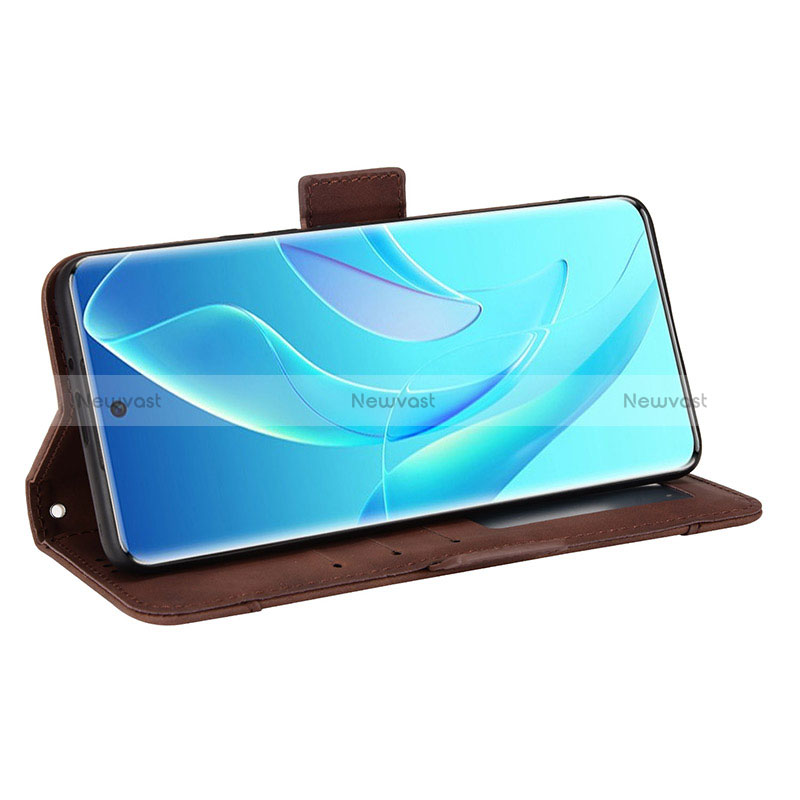 Leather Case Stands Flip Cover Holder BY6 for Huawei Honor 60 Pro 5G